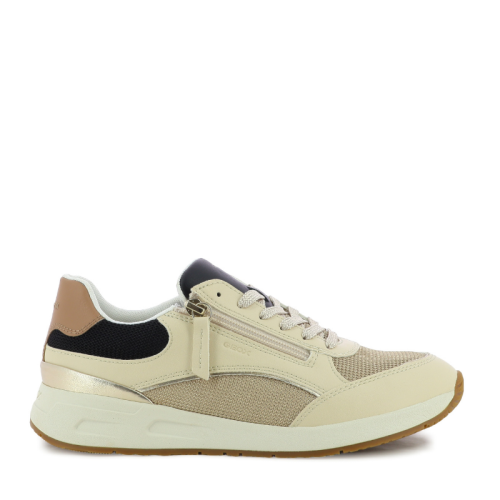 Дамски Сникърс GEOX - D65NQB D BULMYA PAPYRUS/BLACK