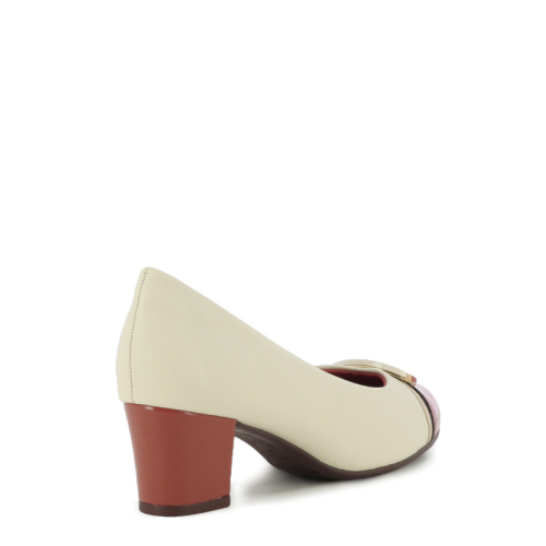 Токчета PICCADILLY - 110194 LAURA WHITE/OURO/OCRE