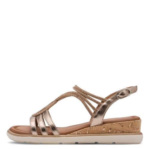 Дамски Сандали На Платформа TAMARIS - 1-28714-46-900 BRONCE