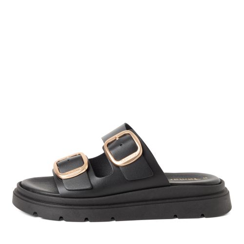 Дамски Равни Чехли TAMARIS - 1-27239-42-003 BLACK LEATHER