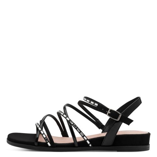 Дамски Равни Сандали TAMARIS - 1-28103-42-043 BLACK GLAM