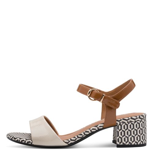 Дамски Сандали На Ток TAMARIS - 1-28249-42-430 IVORY COMB