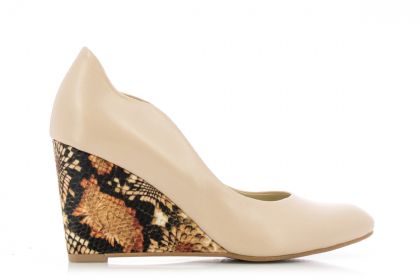 Дамски обувки на платформа VERONELLA - 1245-beigess19