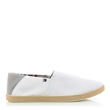 Мъжки еспадрили TOMMY HILFIGER - FM0FM00569YBR easy summer slip on White