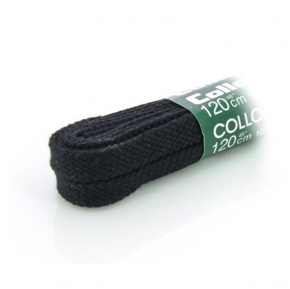 Плоски връзки за обувки 120 см COLLONIL черни - 9526-000