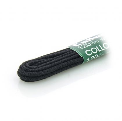 Тънки връзки за обувки 120 см COLLONIL черни - 9506-000