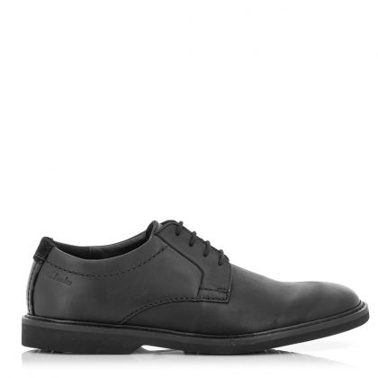 Мъжки ежедневни обувки CLARKS - 26163239 CLARKS Atticus LTLace Black Leather 01