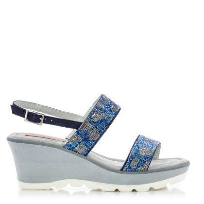 Дамски Сандали На Платформа   COMFORT SHOES - 1992NAK NABUCK BLUE