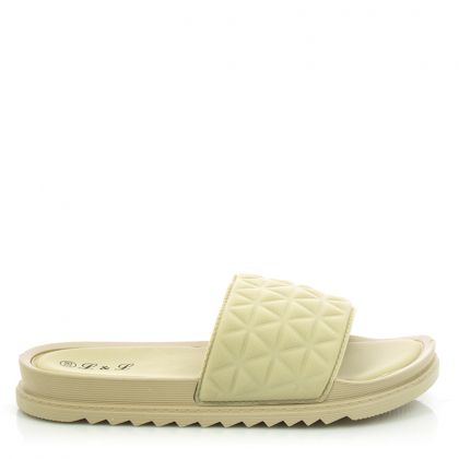 Дамски Плажни Чехли L&L MILANO - L-329  BEIGE