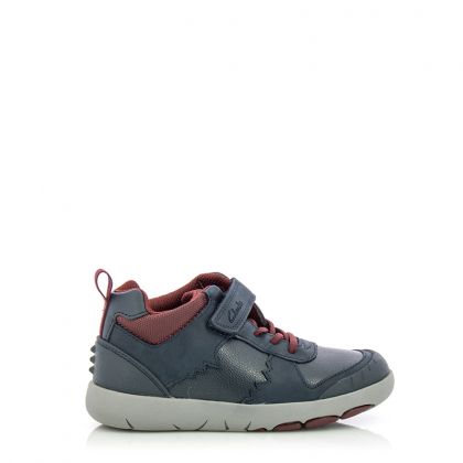 Боти Момчета CLARKS - 261535627100 Rex Park K Navy Leather