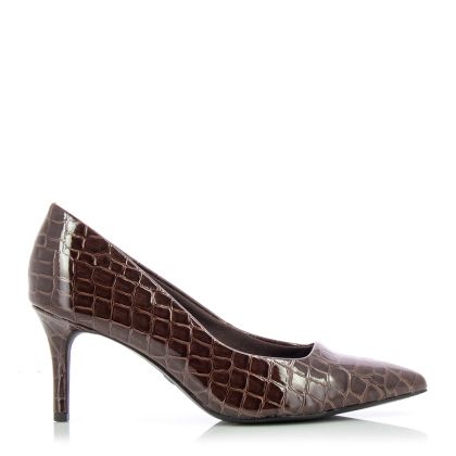 Heels TAMARIS-1-1-22424-21  BROWN CROCO