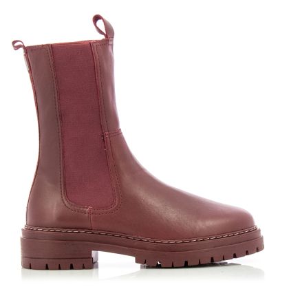 Women`s Flat Ankle Boots BOTTERO-350903 BORDO