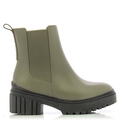 Women`s Rubber Boots PETITE JOLIE-PJ6156 J-LASTIC  OLIVE/BLACK