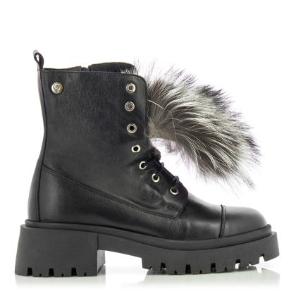 Women`s Boots CARLO FABIANI-28105 PELICA BLACK FUR