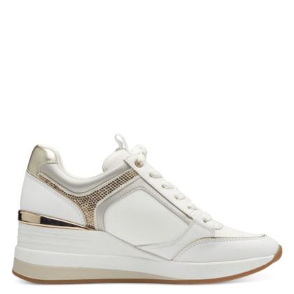 Women`s Sneakers TAMARIS-1-23703-41-190 WHITE/GOLD