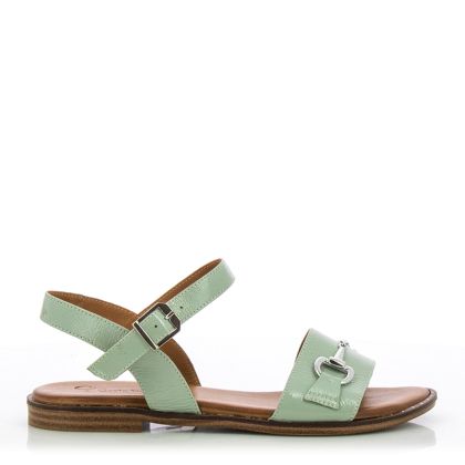 Women`s Flat Sandals CARLO FABIANI-030-51-2662 SUZZA MINT PATENT