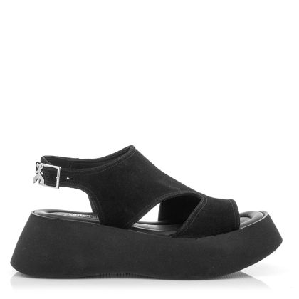 Women`s Sandals On Platform CARLO FABIANI-269-902 VICKY HI BLACK