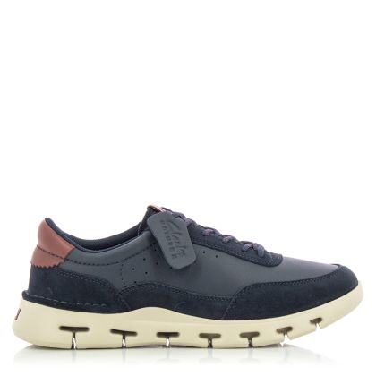 Men`s Sneakers CLARKS-26176762 NATURE X ONE NAVY LEATHER