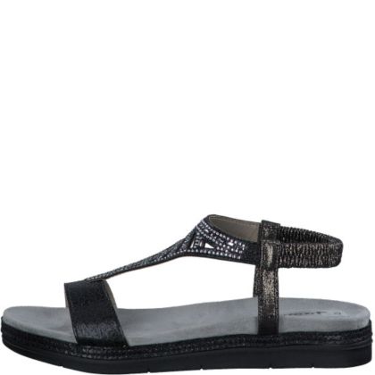 Women`s flat sandals Tamaris-1-28247-42-001 BLACK