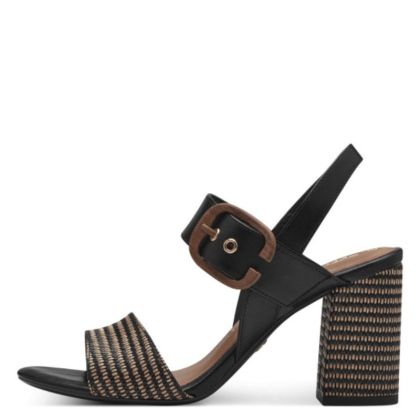 Woman`s Sandals On Top TAMARIS-1-28015-42-098 BLACK COMB