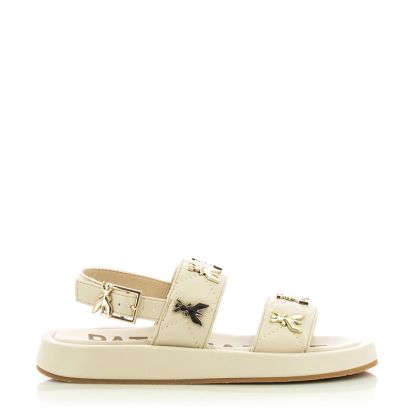 Сандали Момичета PATRIZIA PEPE - PP175.02 OFF WHITE/PLATINO