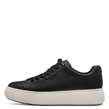 Woman`s Sneakers TAMARIS-1-23736-42-0A3  BLACK LEATHER