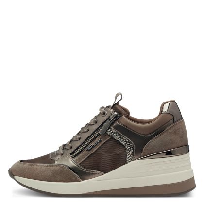 Woman`s Sneakers TAMARIS-1-23703-41-344  TAUPE COMB