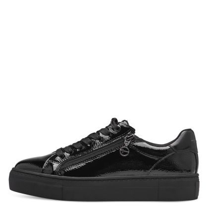 Woman`s Sneakers TAMARIS-1-23313-41-018  BLACK PATENT