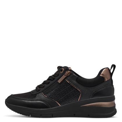 Woman`s Sneakers TAMARIS-1-23721-42-096  BLACK/COPPER