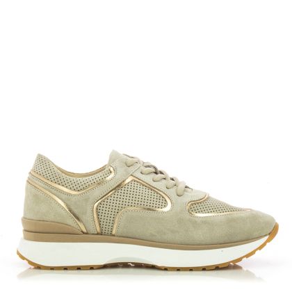 Women`s Sneakers VENEZIA-252-30213 LEATHER BEIGE