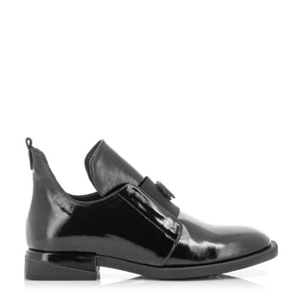 Women`s Flat Ankle Boots CARLO FABIANI-342-1684 BLACK