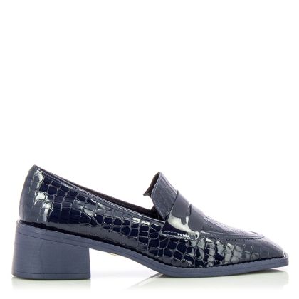 Токчета DONNA ITALIANA-11405-753-858 CROCO LUX DEEP BLUE MA