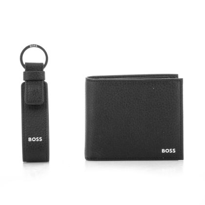 Портфейли BOSS - 50537922 GB 4 CC COIN&KEYRING BLACK