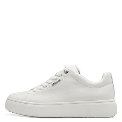 Дамски Сникърс TAMARIS - 1-23736-42-117 WHITE LEATHER