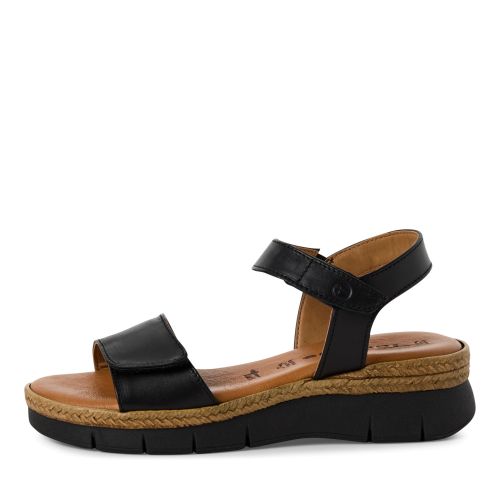 Women`s Sandals On Platform TAMARIS-1-28220-44-003 BLACK LEATHER