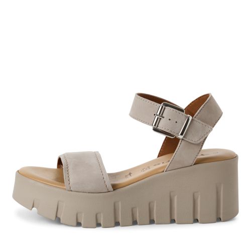 Women`s Sandals On Platform TAMARIS-1-28712-42-378 TAUPE SUEDE