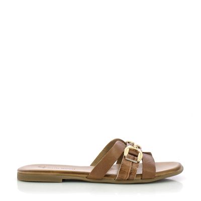 Дамски Равни Чехли CARLO FABIANI-030-13-1-2224 TAN/NEW TAN