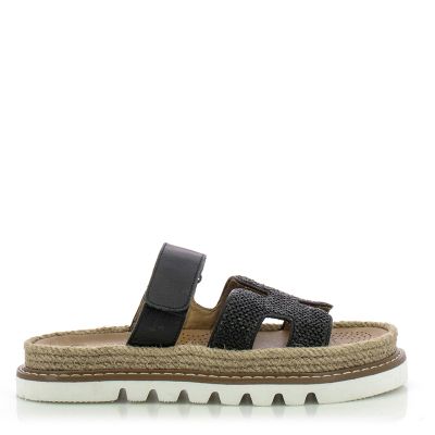 Дамски Равни Чехли CARLO FABIANI-229-122 BLACK/BEIGE