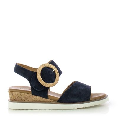Дамски Сандали На Платформа VERONELLA-030-159-3374 NAVY SUEDE
