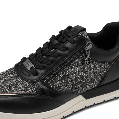 Дамски Сникърс TAMARIS - 1-23732-41-0A6 BLACK STRUCT.