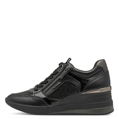 Woman`s Sneakers TAMARIS-1-23703-41-098 BLACK COMB