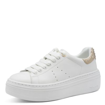 Дамски Сникърс TAMARIS - 1-23755-45-118 WHT/CHAMPAGNE