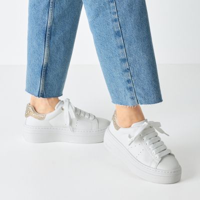Дамски Сникърс TAMARIS - 1-23755-45-118 WHT/CHAMPAGNE