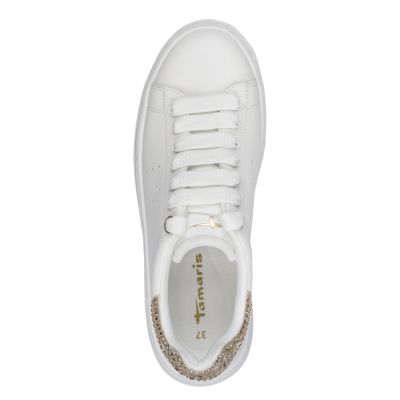 Дамски Сникърс TAMARIS - 1-23755-45-118 WHT/CHAMPAGNE