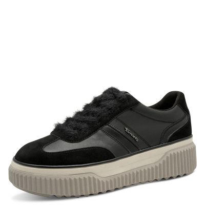 Дамски Сникърс TAMARIS - 1-23753-45-003 BLACK LEATHER