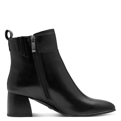 Дамски Боти На Ток TAMARIS - 1-25323-45-003 BLACK LEATHER