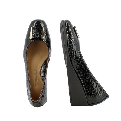 Дамски Обувки На Платформа VERONELLA - 25140128 BLACK CROCCO
