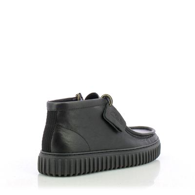 Мъжки Ежедневни Боти CLARKS - 26178264 TORHILL HI BLACK LEATHER