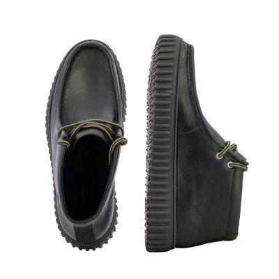 Мъжки Ежедневни Боти CLARKS - 26178264 TORHILL HI BLACK LEATHER