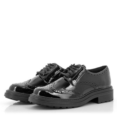 Дамски Ежедневни CLARKS - 26183171 ORINOCO3 DERBY BLACK PAT